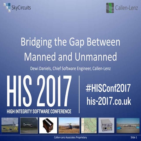 HIS 2017 Dewi Daniels- bridging the gap between manned and unmanned
