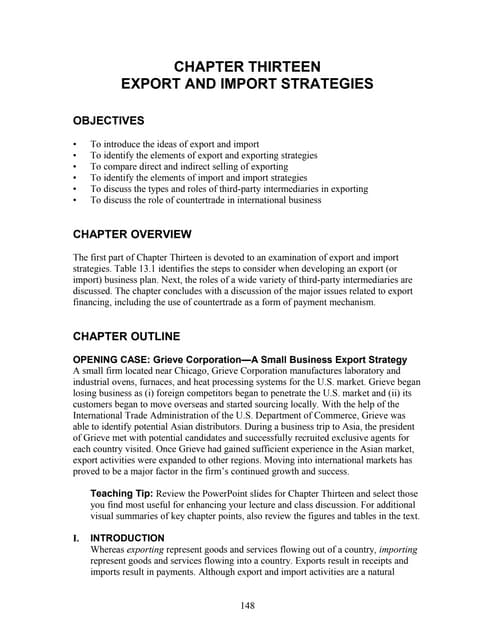 13 Export and Import | PPT