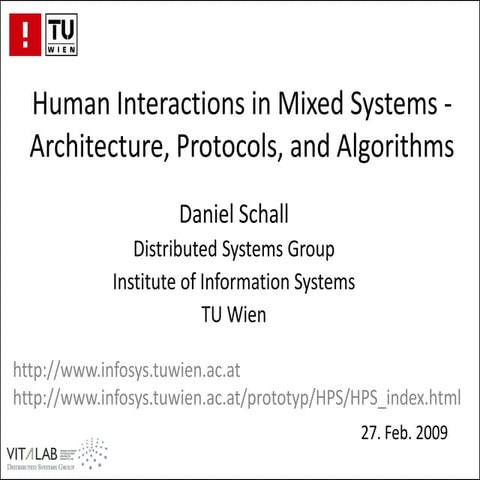Human Interactions in Mixed Service-Oriented Systems