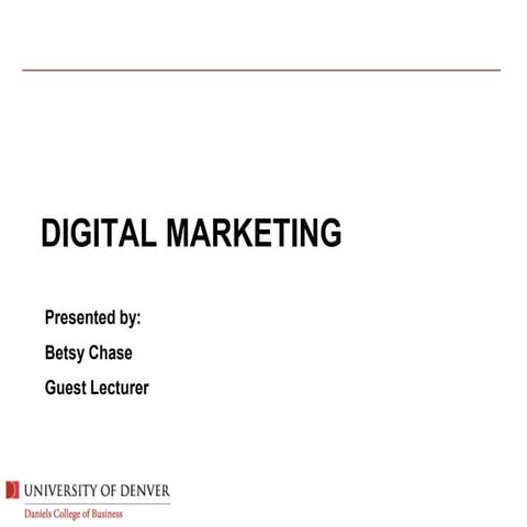 Digital Marketing - Daniels Executive MBA