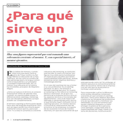 ¿Para qué sirve un mentor?