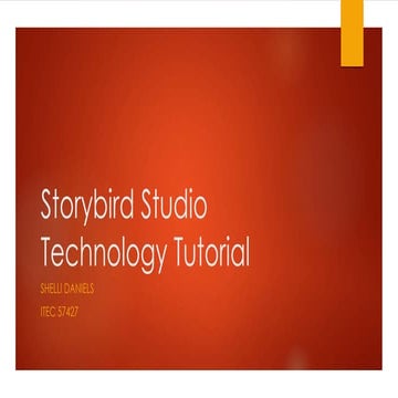 Storybird studio technology tutorial