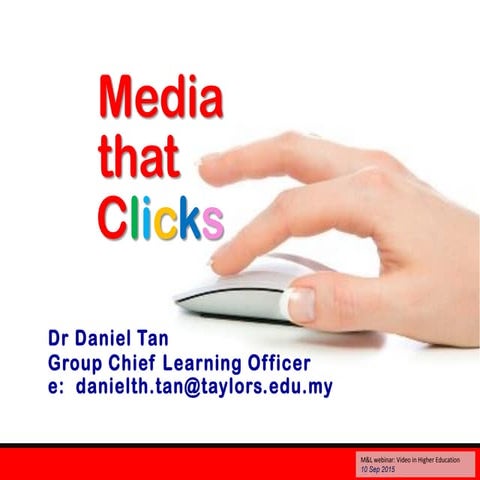 M&L Webinar: Video in HE – what are your plans for 2015-2016?