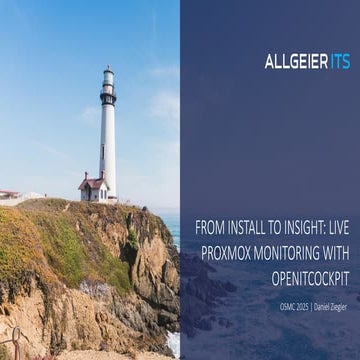 OSMC 2025: From Install to Insight: Live Proxmox Monitoring with openITCOCKPI...