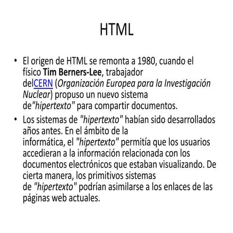 Historia de html | PDF