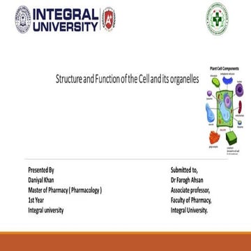 Structure and Function of Cell Organelles | PPTX