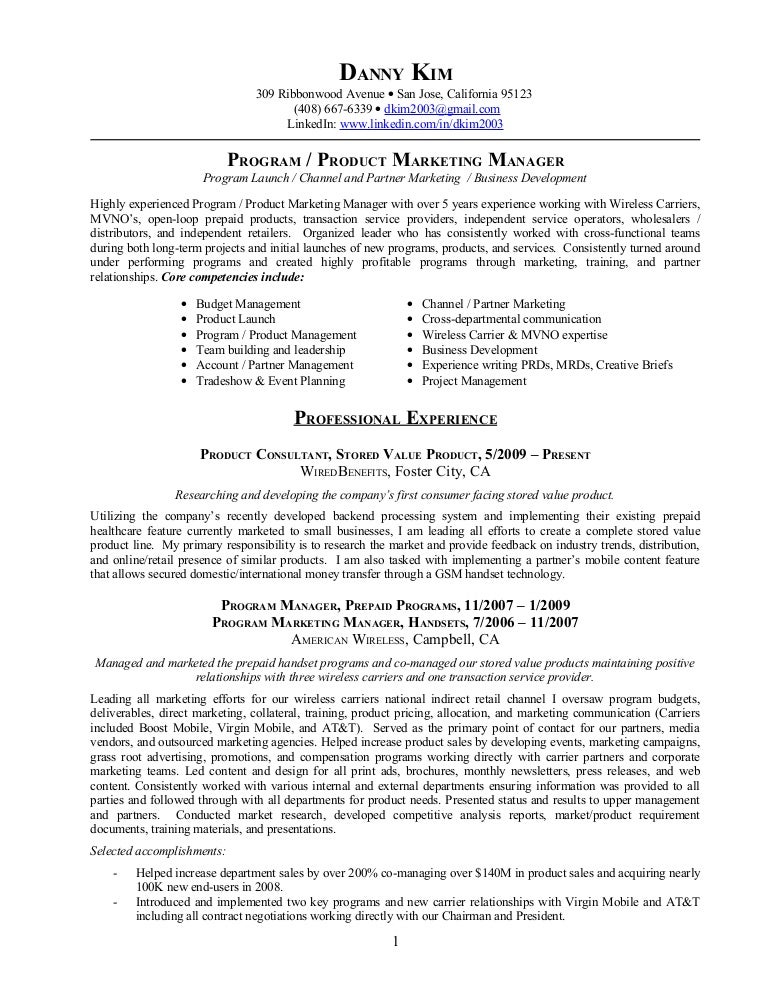 Product Marketing Manager Resume samples VisualCV resume samples product marketing resume product marketing resume
