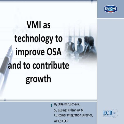 Danone vmi presentation ecr 2010