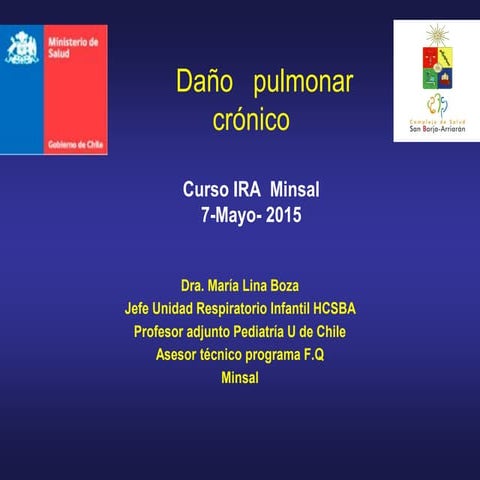 Daño pulmonar cronico dra. boza