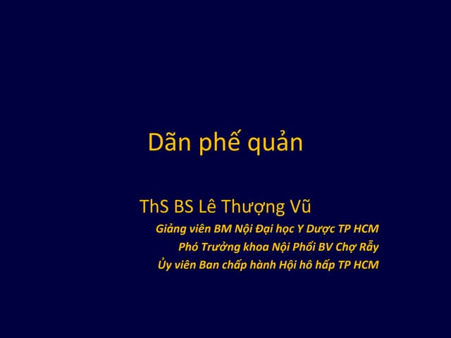 DÃN PHẾ QUẢN