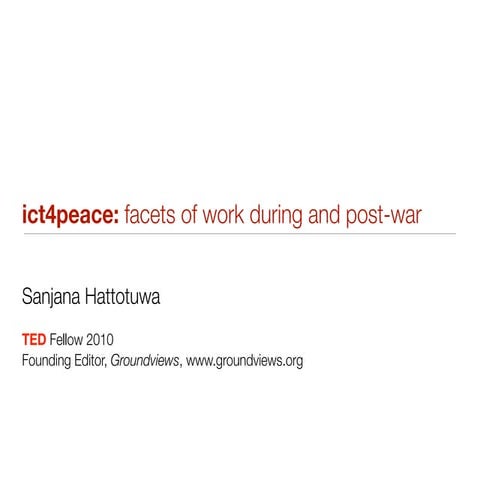 Presentation to SMU class