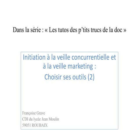 Dans la série les tutos des p’tits trucs