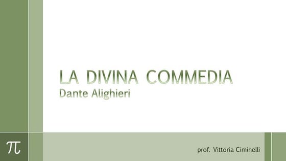 Qualcosa Che Sorprende 1 Con Antologia Della Divina Commedia La Divina Commedia | PPT
