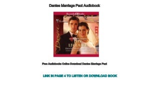 Free Audiobooks Online Download Dantes Marriage Pact