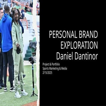 Daniel Dantinor Personal Brand presentation | PPTX