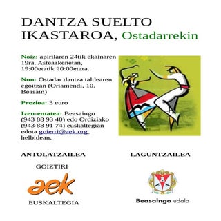 Dantza suelto ikastaroa