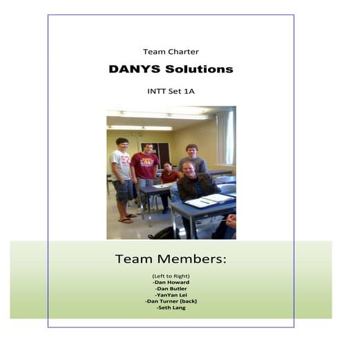Danys Solutions, Charter2