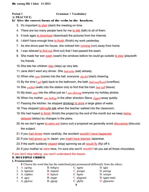 Itep grammar test | PDF