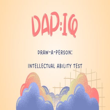 Draw a Person: Intellectual Ability Test