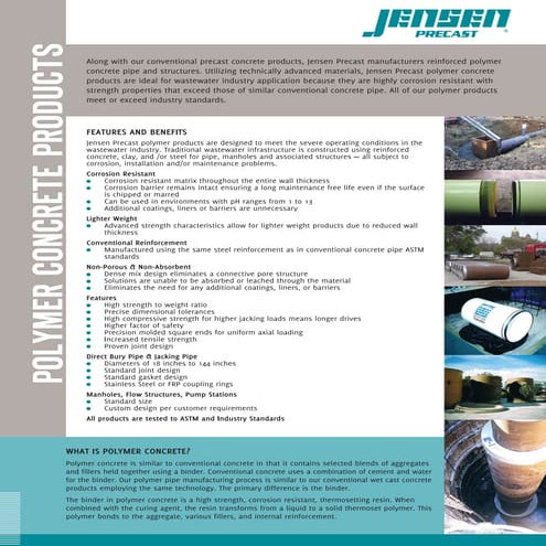Polymer Concrete Products