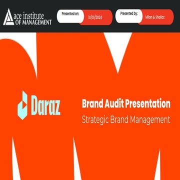 Daraz Brand Audit Presentation | Strategic Brand Management.pptx