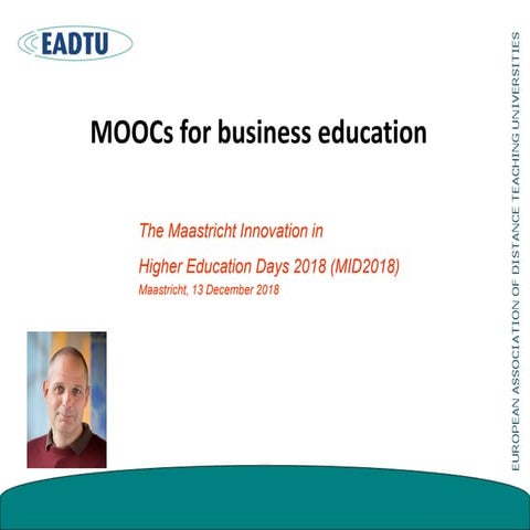 [MID2018] Presentation of Darco Jansen (EADTU) during MID2018 in Maastricht
