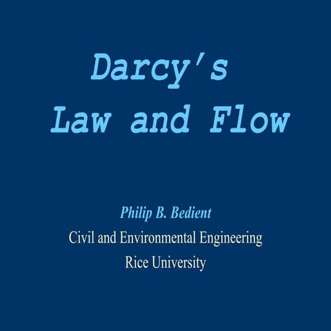 Darcy´s law