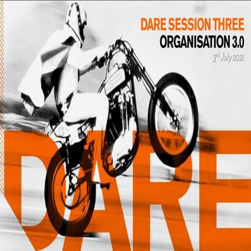 Dare Sessions: Organisation 3.0