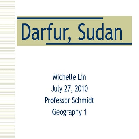 Darfur, Sudan