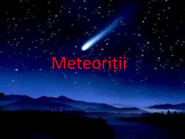 Daria, meteoriti