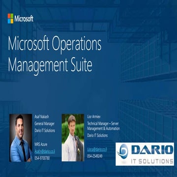 Azure Operations Manager Suite