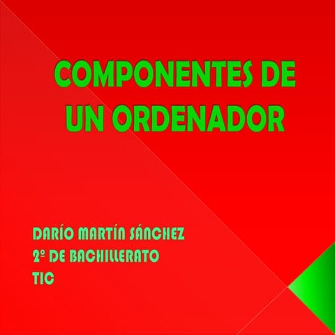 Dario componentes de un ordenador