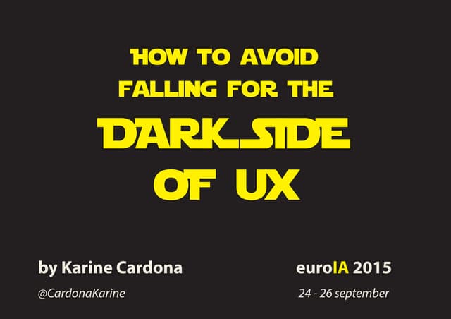 Avoid falling for the dark side of ...
