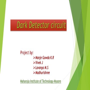 Dark detector circuit