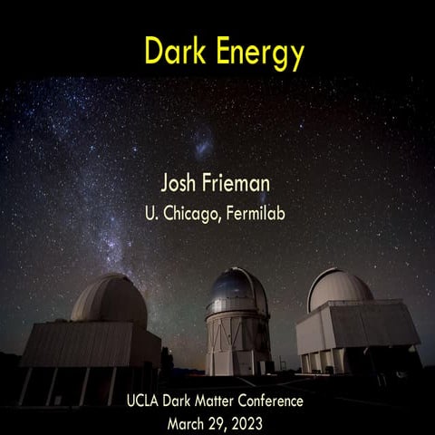 DarkEnergy-UCLA Dark matter conference on