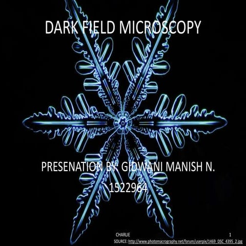 Dark field microscopy
