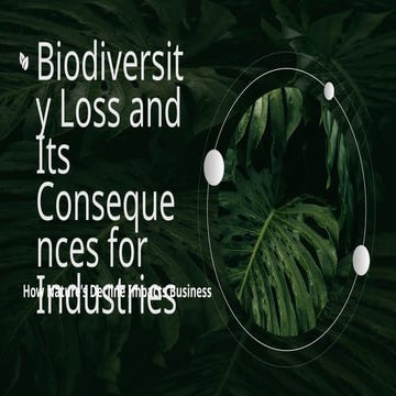 Dark Green and White Minimalist Nature Ecosystem