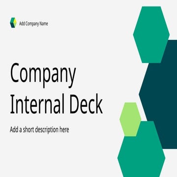 Dark Green Corporate Geometric PPTx template | PPTX
