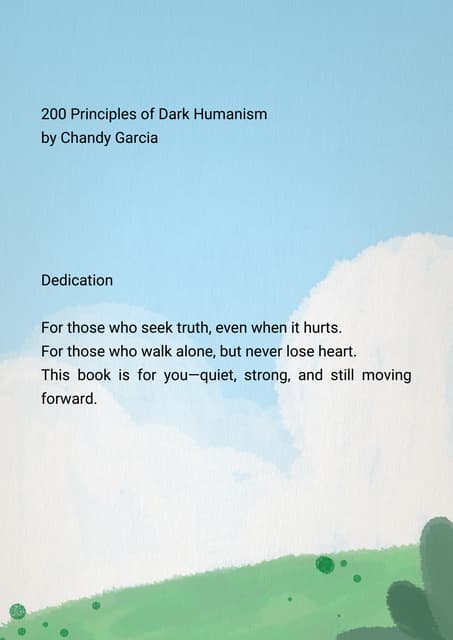 Dark Humanism 200 Principles for living a life in shadow