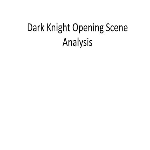 Dark knight presenatation