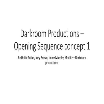 Darkroom productions 