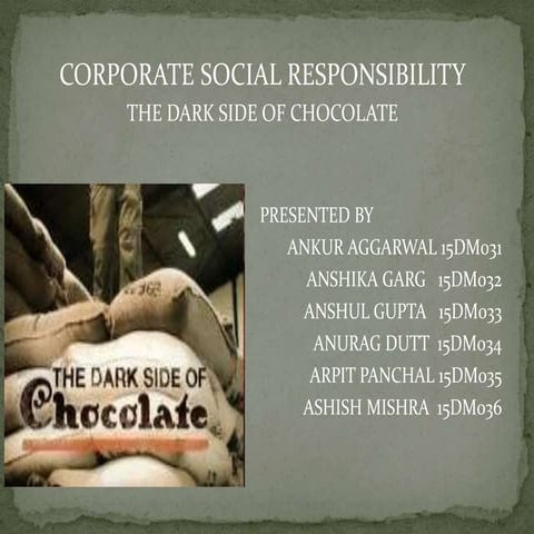 Dark Side of Chocolate Presentation