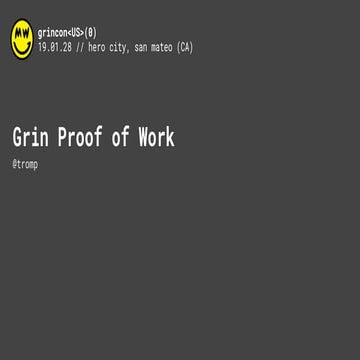 Grincon U.S. 2019 Proof of Work