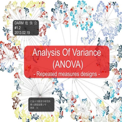 第1回DARM勉強会のANOVA補足(repeated measures designs)