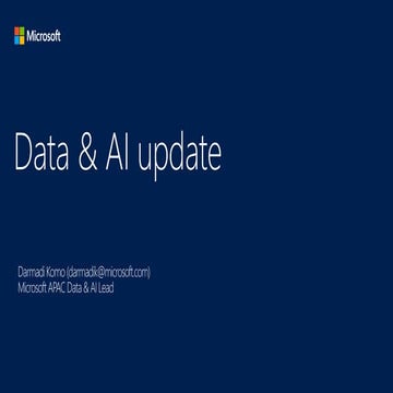 CWIN17 Singapore / Darmadi komo (microsoft)   modern data estate