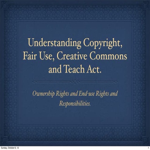 Darnell - Wilkes Course ED5001 Oct/2013