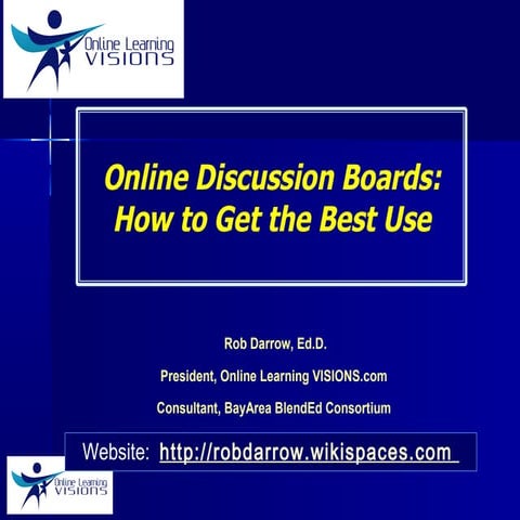 Effective Strategies for Online Course Discussion Boards
