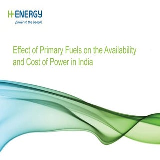 Effect of Primary Fuels on the Avai...