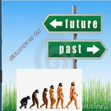 EBOLUSYON NG TAO