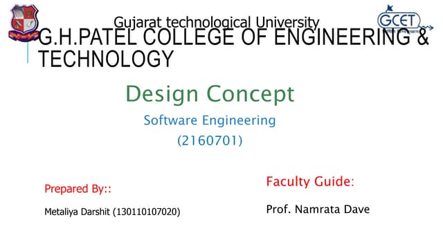 Design Concept software engineering